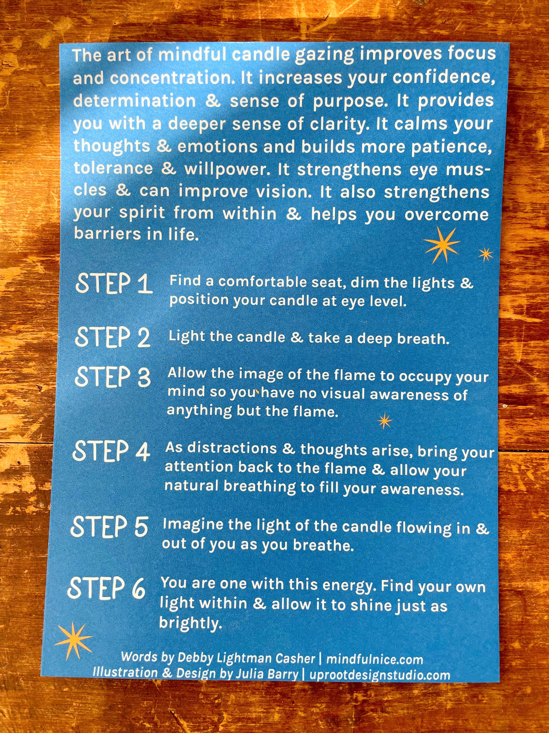 Shine On Candle Relaxation Set: "Evergreen" Candle (Balsam Fir, Black Currant + Spicy Clove), Meditation Card + Mindfulness Journal