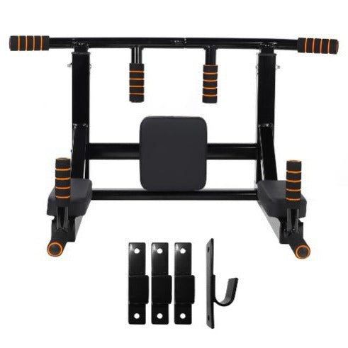 Wall Mounted Pull-Up & Sandbag Rack Fitness Station
