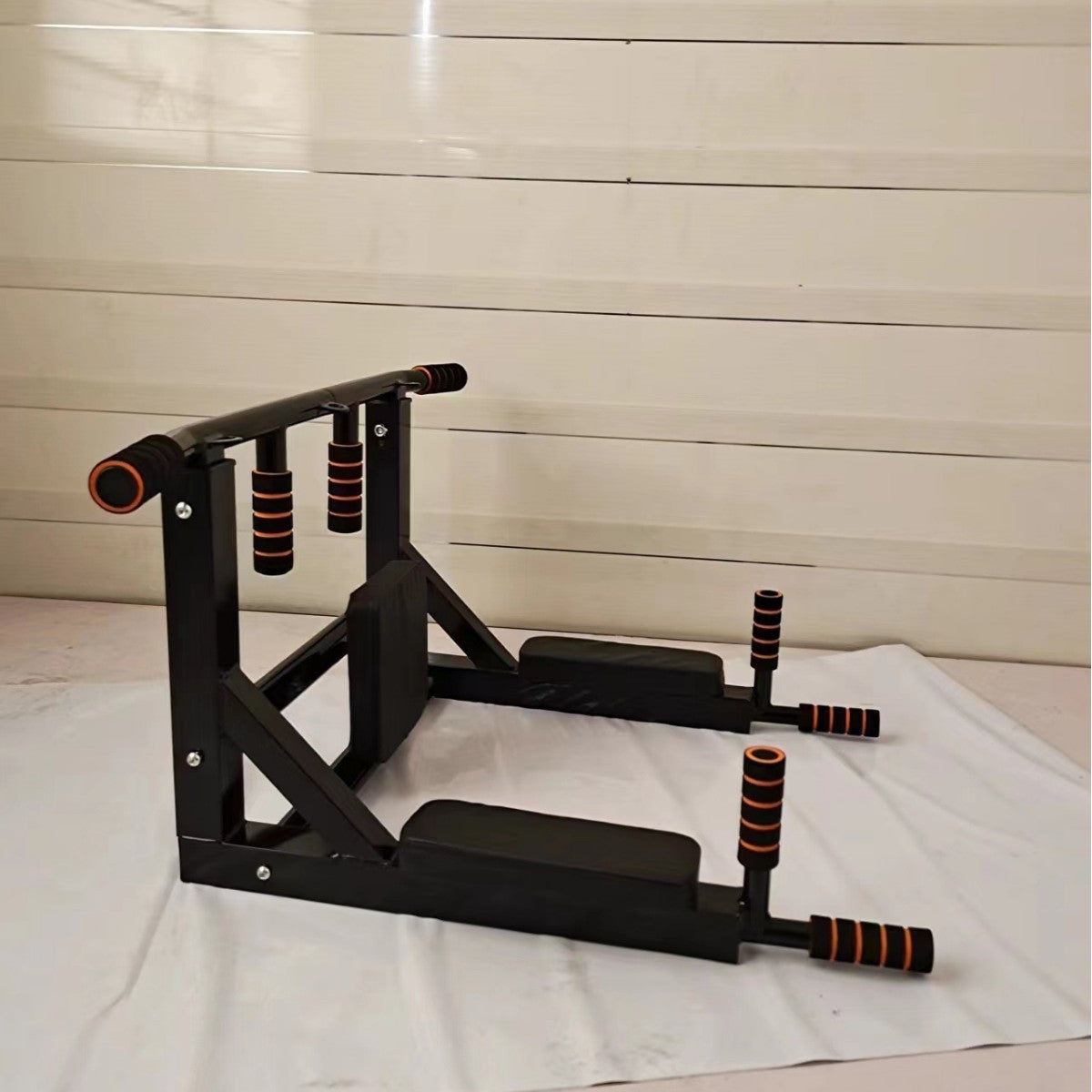 Wall Mounted Pull-Up & Sandbag Rack Fitness Station