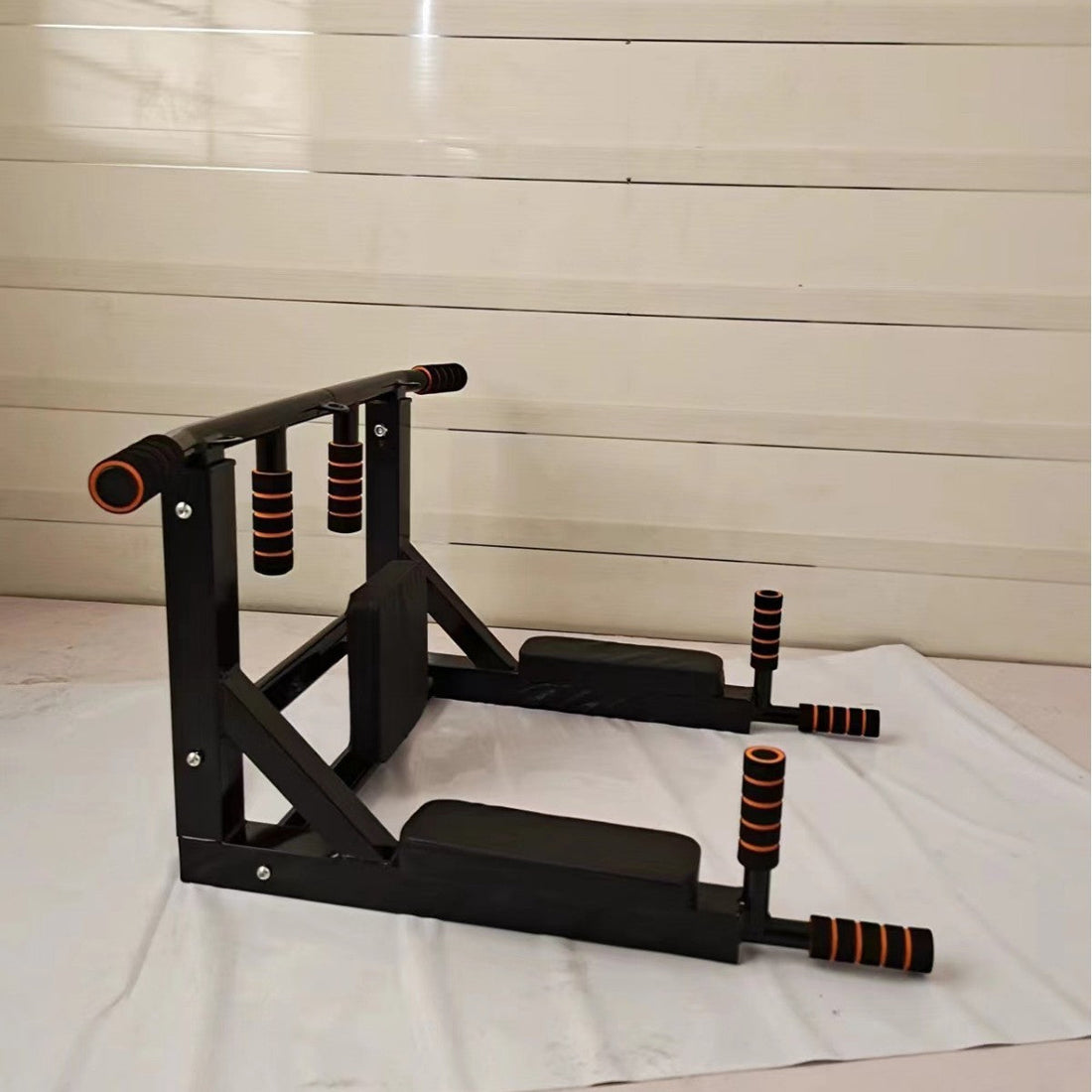Wall Mounted Pull-Up & Sandbag Rack Fitness Station