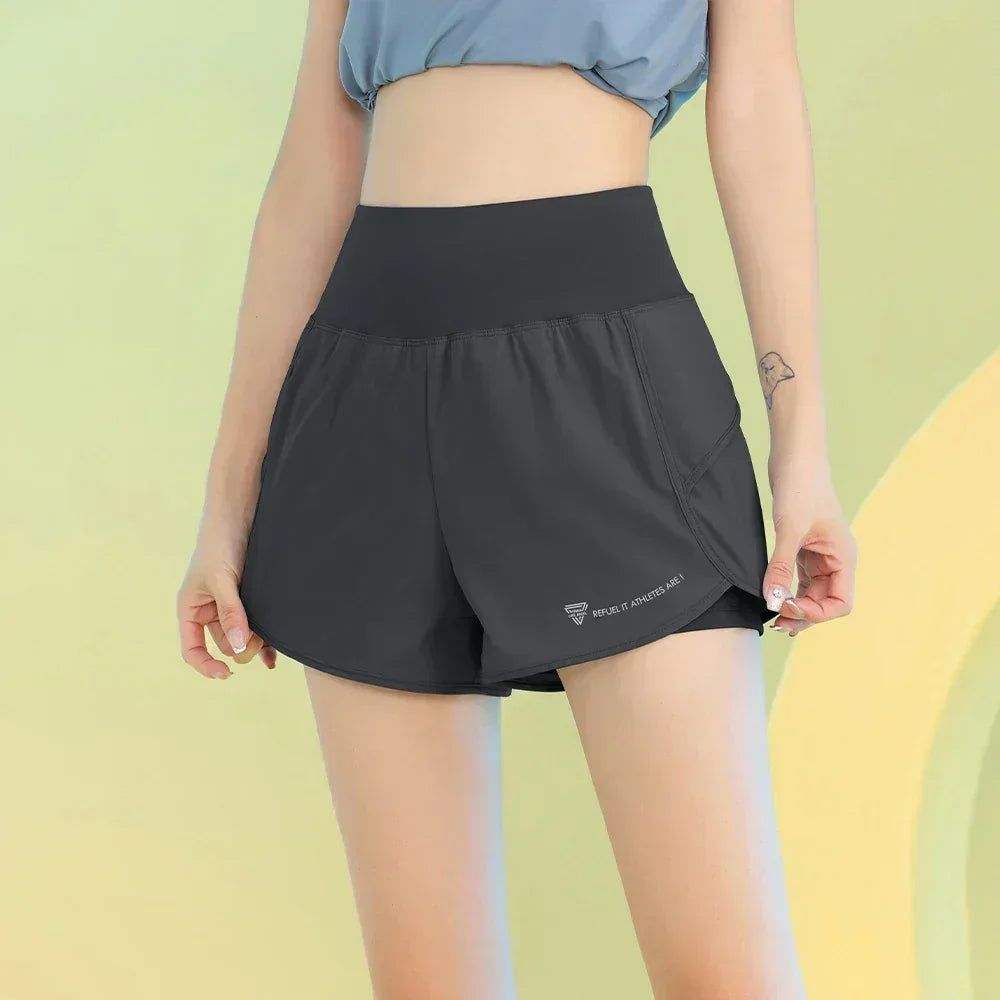 PHIGEER Women’s Yoga Shorts with Pocket