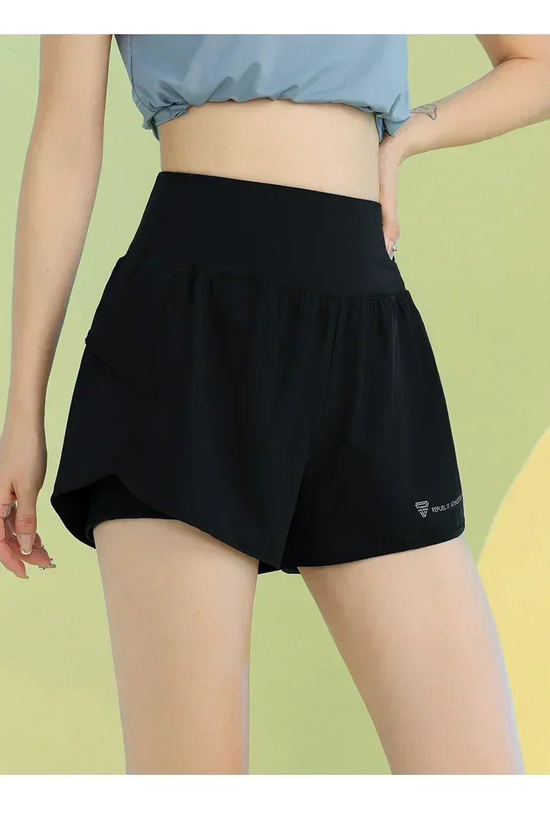 PHIGEER Women’s Yoga Shorts with Pocket