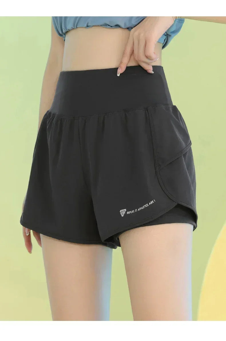 PHIGEER Women’s Yoga Shorts with Pocket