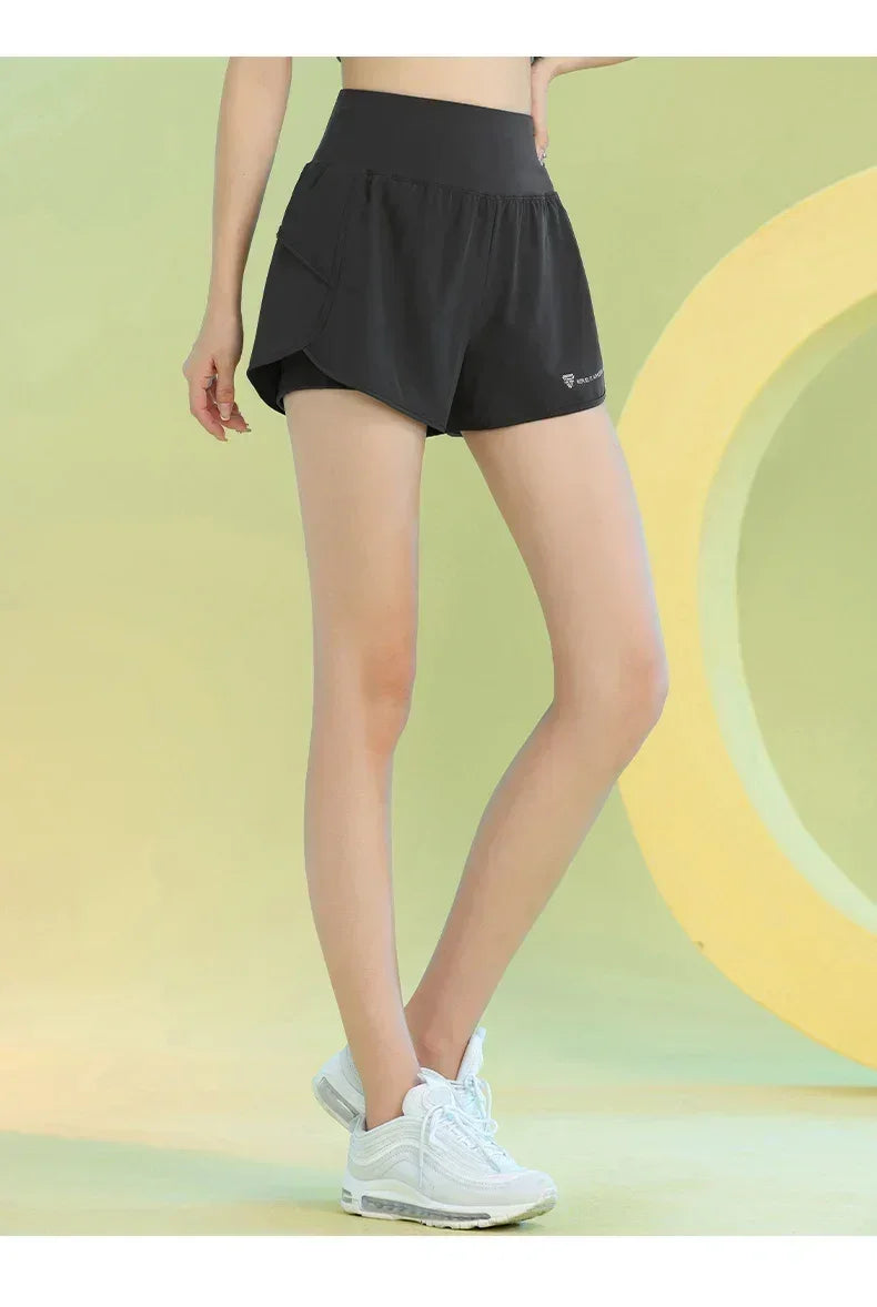 PHIGEER Women’s Yoga Shorts with Pocket