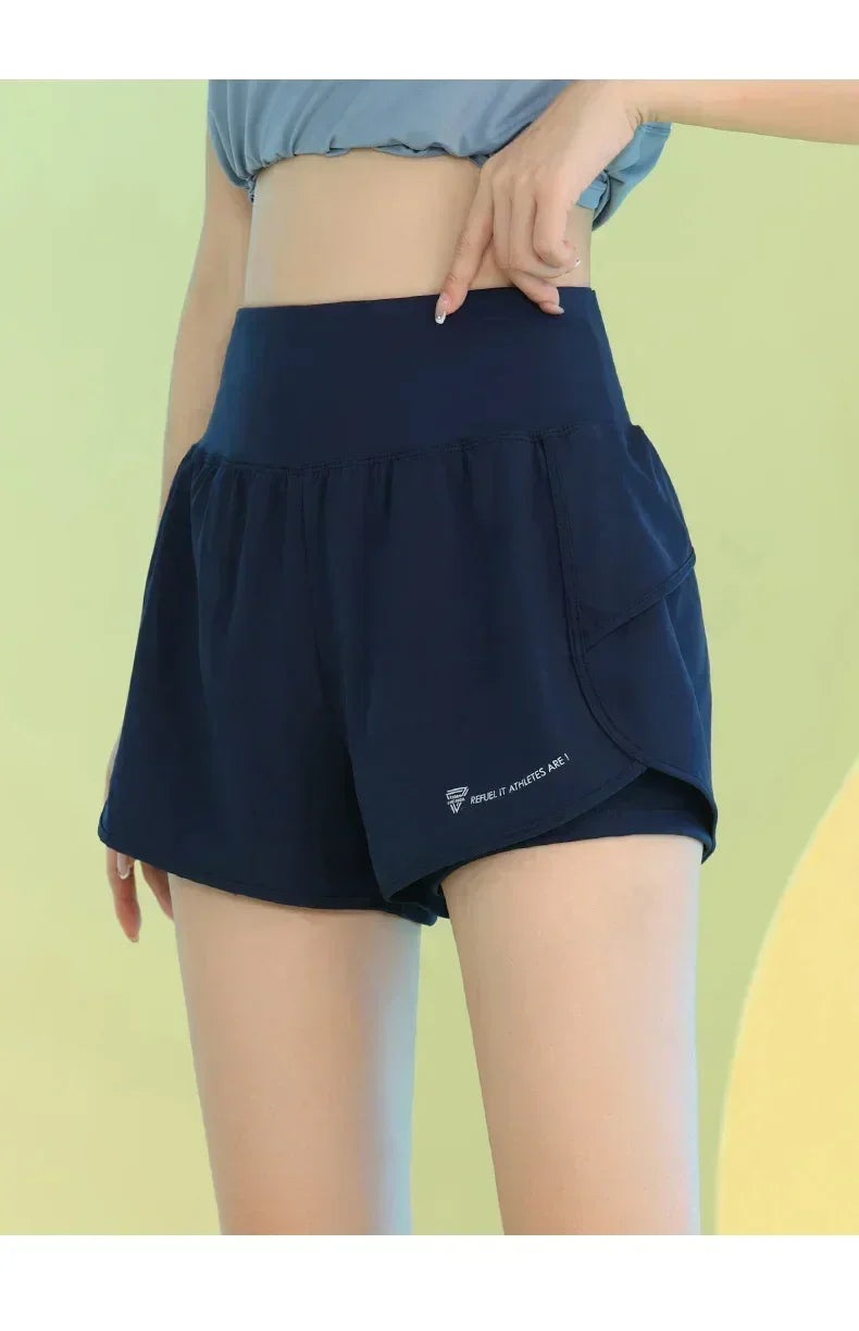 PHIGEER Women’s Yoga Shorts with Pocket