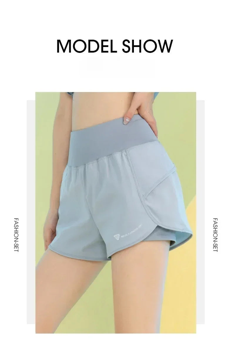 PHIGEER Women’s Yoga Shorts with Pocket