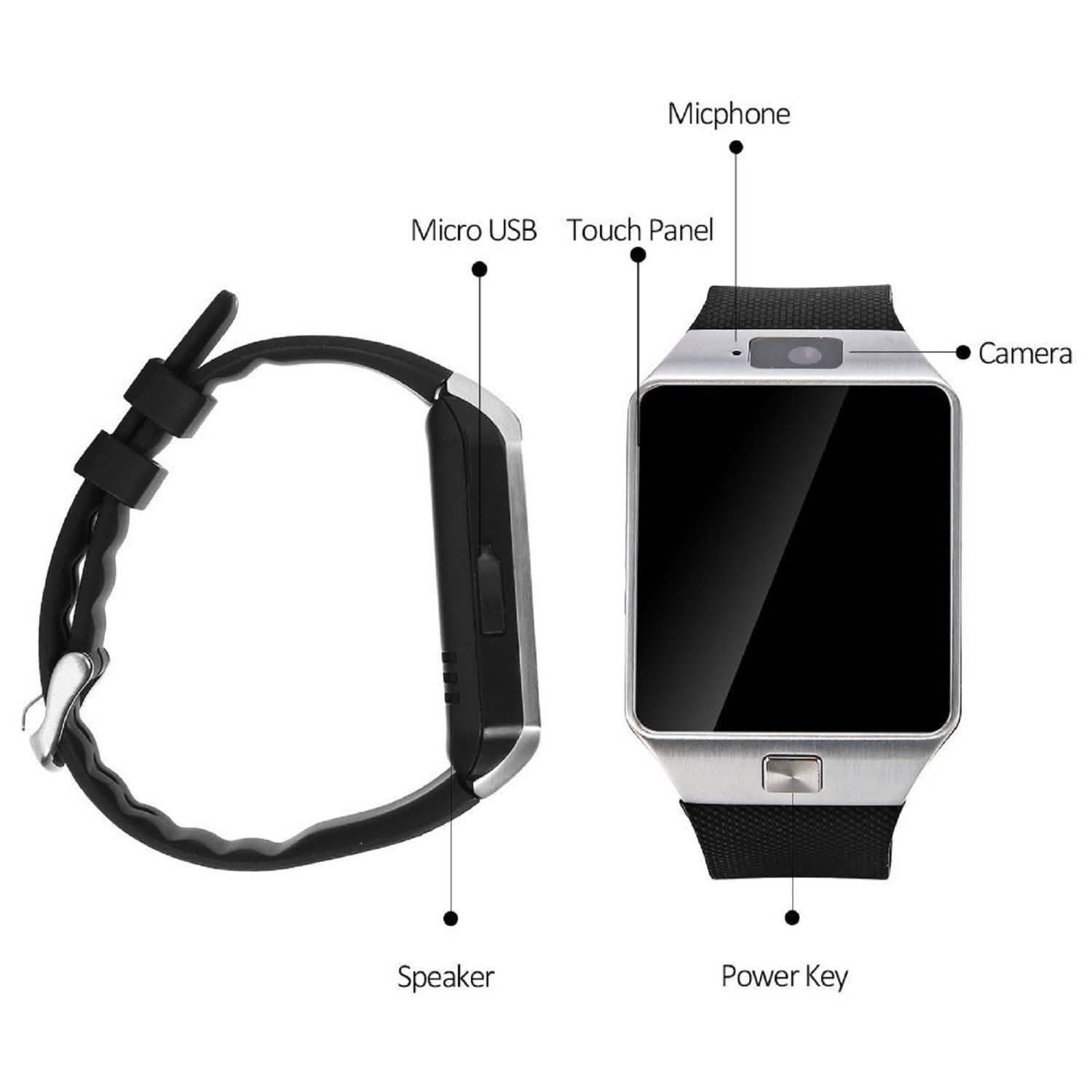 Bluetooth Smart Watch with Camera & Fitness Tracker