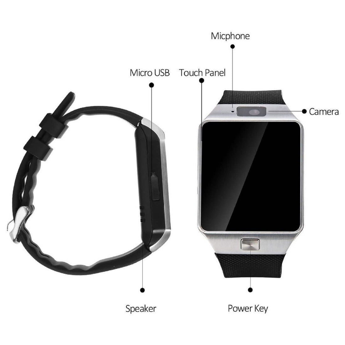 Bluetooth Smart Watch with Camera & Fitness Tracker