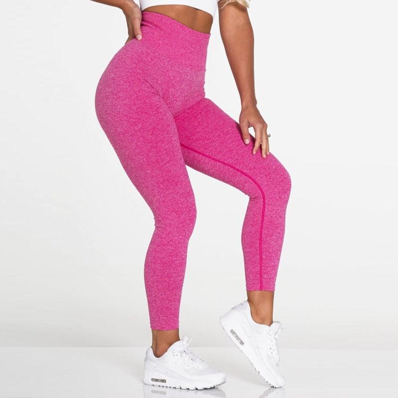 Women’s Pink Seamless High Waist Leggings