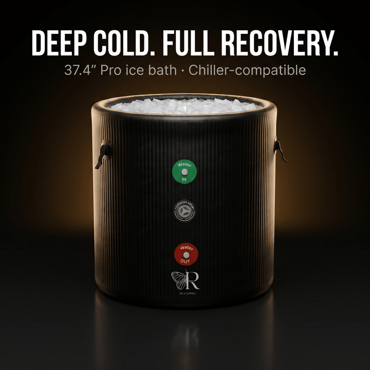 Portable Ice Bath Tub Pro - Water Chiller Compatible Cold Plunge Easy Recovery Solution